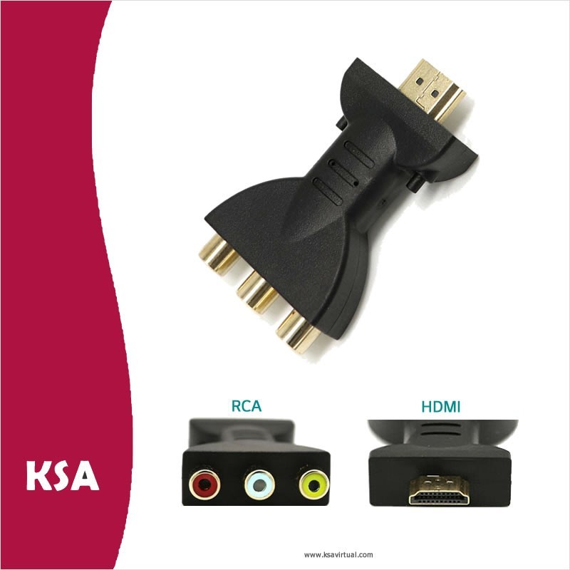 ✌ KSA™ - Convertidor RCA a HDMI - Audio / Video - Precio Colombia  Distribuidor Importador Venta Comprar $